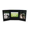 4x6/6x4/4x6 black Tri-Pod Folio frame with black trim